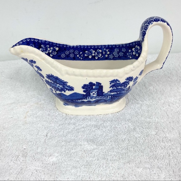 Copeland Spode's Tower Blue Gravy Boat - Picture 1 of 8
